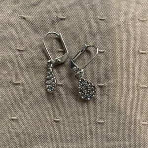 Touchstone Crystal by Swarovski Pavé Teardrop Earrings
